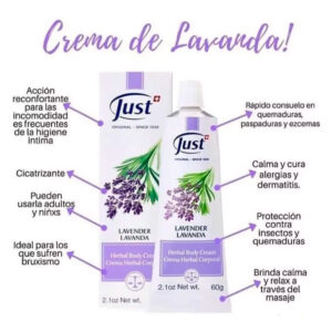Crema De Lavanda Just Swiss 60g
